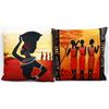 Image 1 : 2 African Throw Pillows