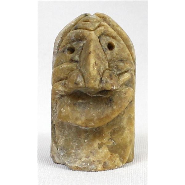 Iroquois Alabaster False Face Carving by Hawk