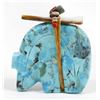 Image 5 : Zuni Turquoise Bear Fetish by Stewart Quandelacy