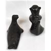 Image 7 : 2 Historic Santa Clara Blackware Pottery Animals