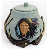 Image 1 : Hand Painted Lidded Ceramic Pottery Jar
