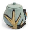 Image 6 : Hand Painted Lidded Ceramic Pottery Jar