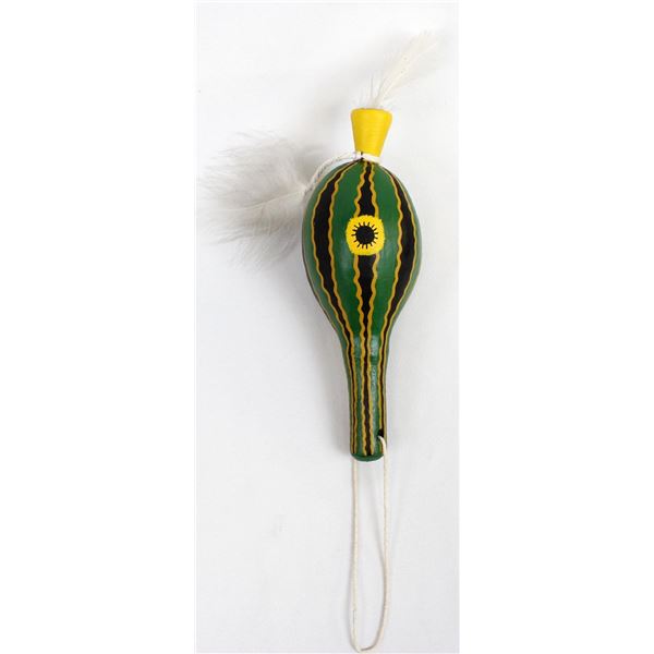 Navajo Squash Man Gourd Rattle