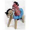 Image 1 : Navajo Cloth Doll on Horse by Ruth Apachito
