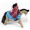 Image 7 : Navajo Cloth Doll on Horse by Ruth Apachito