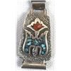 Image 3 : Navajo Sterling Chip Inlay Peyote Bird Watch Band