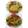 Image 1 : Two 1997 Puerto Vallarta Fluted Pottery Dishes