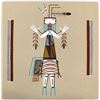 Image 1 : Navajo Holy Girl Sand Painting by Watchman 16x16"