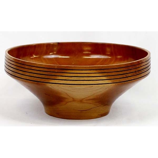 2002 Hand Crafted Cherry Wood Bowl by J. Goethal