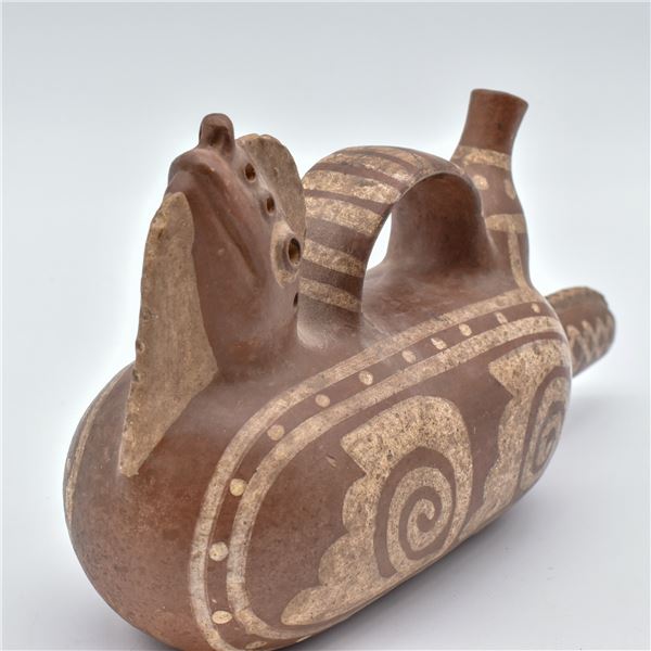 Moche' Culture Iguana Stirrup Pottery Replica