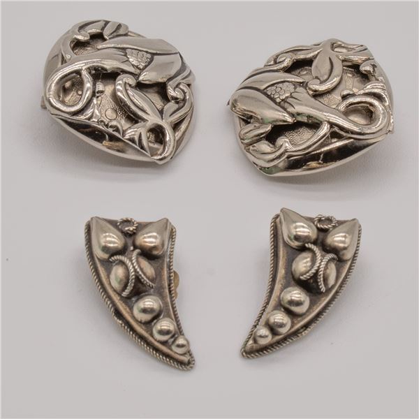 2 Pair of Sterling Silver Earrings