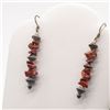 Image 2 : Navajo Sterling and Red Jasper Earrings