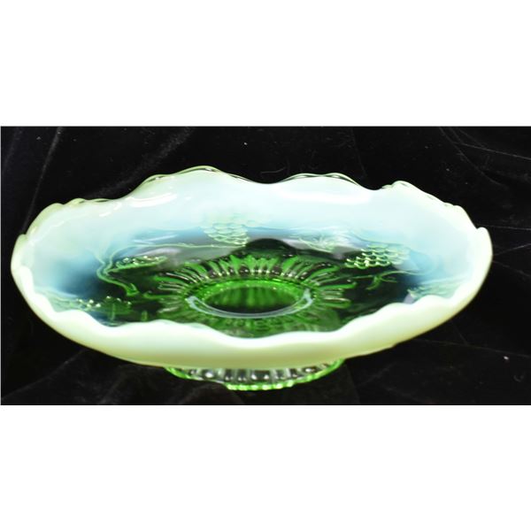 Antique Vaseline Glass Bowl