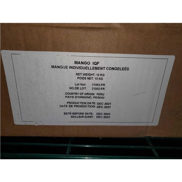IQF Frozen Mango Chunks -10Kg
