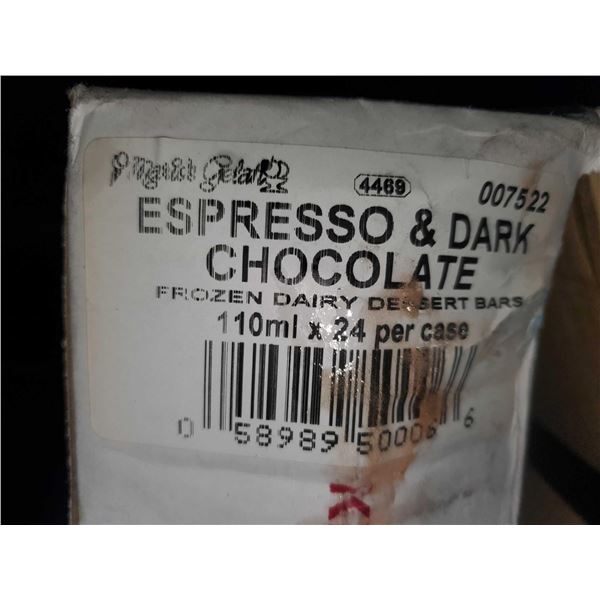 Mario's Gelati Espresso & Dark Chocolate Frozen Dairy Bars 24x110ml