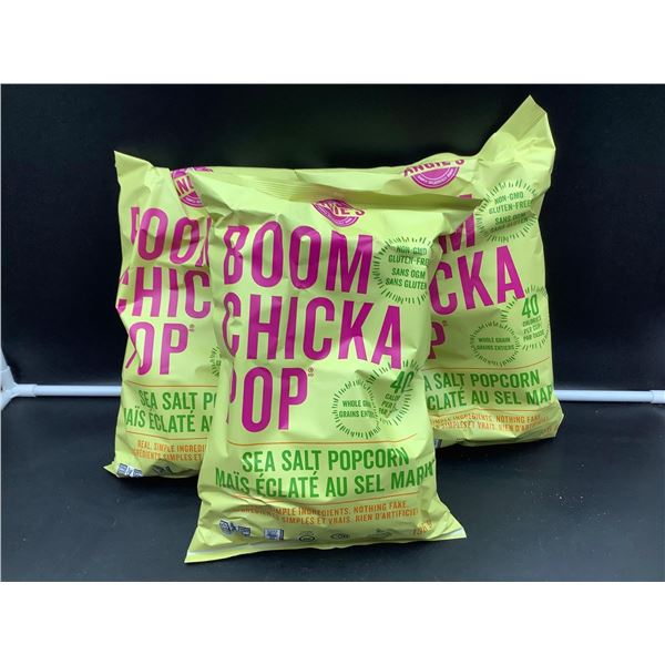 Boom Chicka Pop Sea Salt Popcorn (3 x 136g)