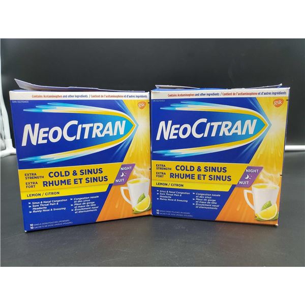 NeoCitran Cold & Sinus Night Time Extra Strength-Lemon (2 x 10)