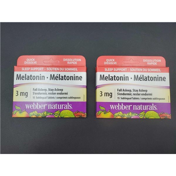 Webber Naturals Melatonin (2 x 3mg)