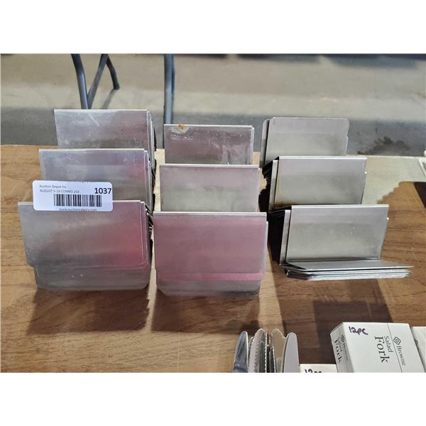 Lot of 30 Stainless Steel Taco Serving Stands