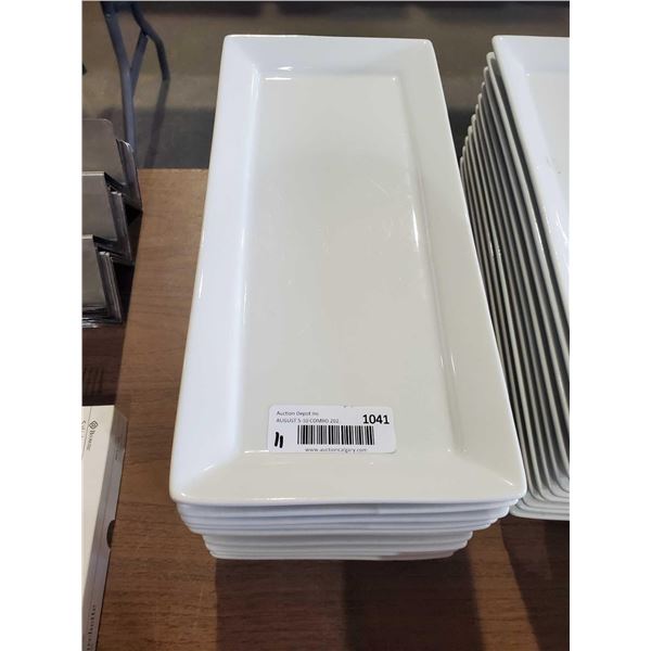 Lot of 11 Long Appetizer Plates by Buffalo