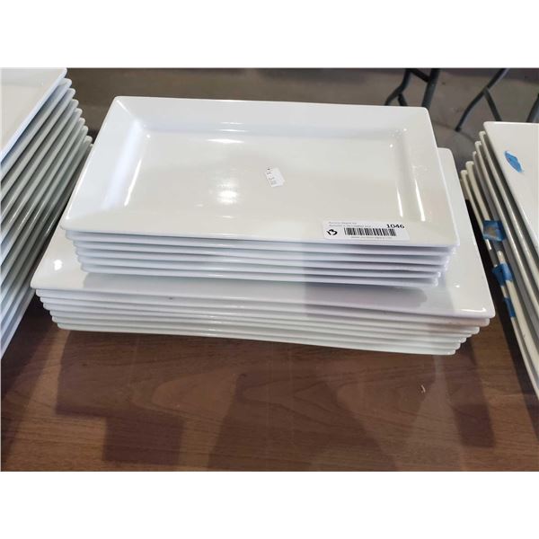 Lot of 13 Assorted rectangle appetizer plates