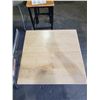 Image 2 : 2'x2' Square Single Post Bistro Table with Wooden top