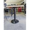 Image 3 : 2'x2' Square Single Post Bistro Table with Wooden top