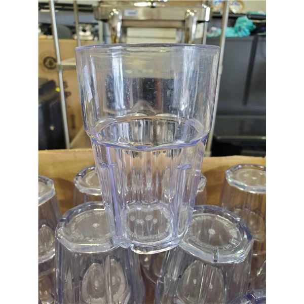 Box Lot of Plastic Drinking Glasses - approx 60