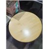 Image 3 : 30" Diameter Round Single Post Bistro Table with Wooden top