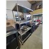 Image 1 : Stainless Steel 4 Shelf rolling rack