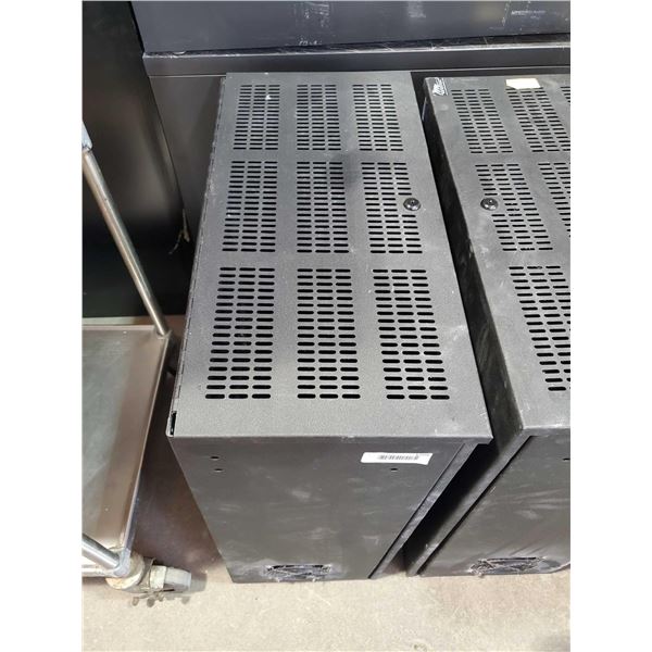 Metal Black Computer Component Cabinet with fan