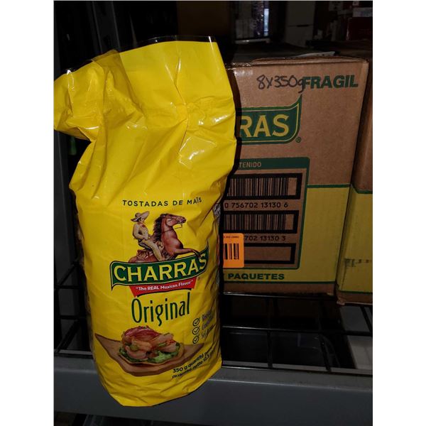 Case lot of Charras Original Corn Tostadas -8x350g