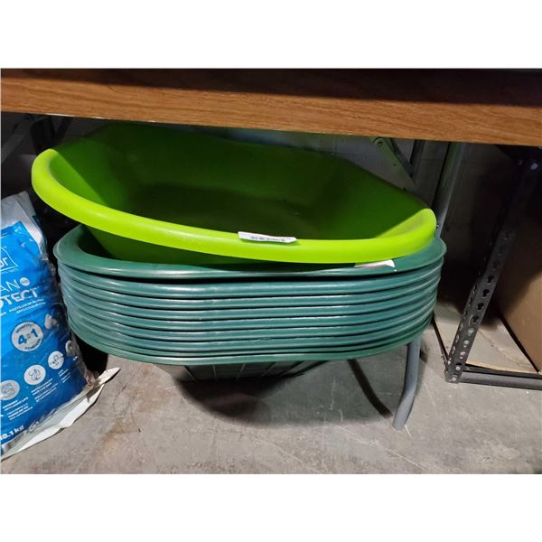 Lot of 10 NEW Wheel Barrow Tubs