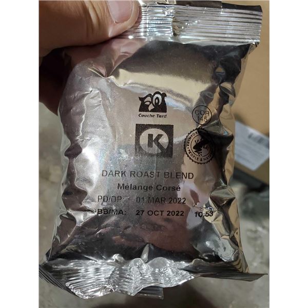 Dark Roast Blend Coffee Case lot of 128 x 2.5OZ