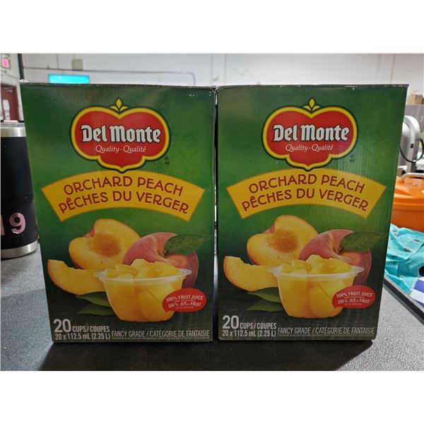 Del Monte Orchard Peach cups lot of 2 x 20