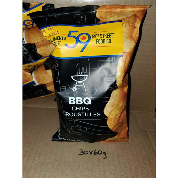 50 Street BBQ Chips Case lot of 30 x 60g