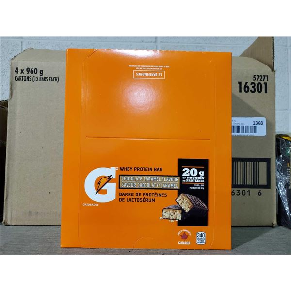 Gatorade Chocolate Caramel Protein Bars Case of 12 bars