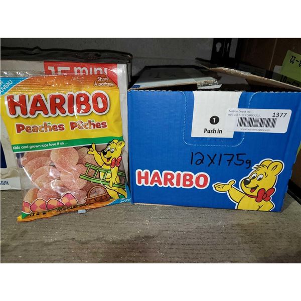 Haribo Peaches Gummies Lot of 12 x 175g