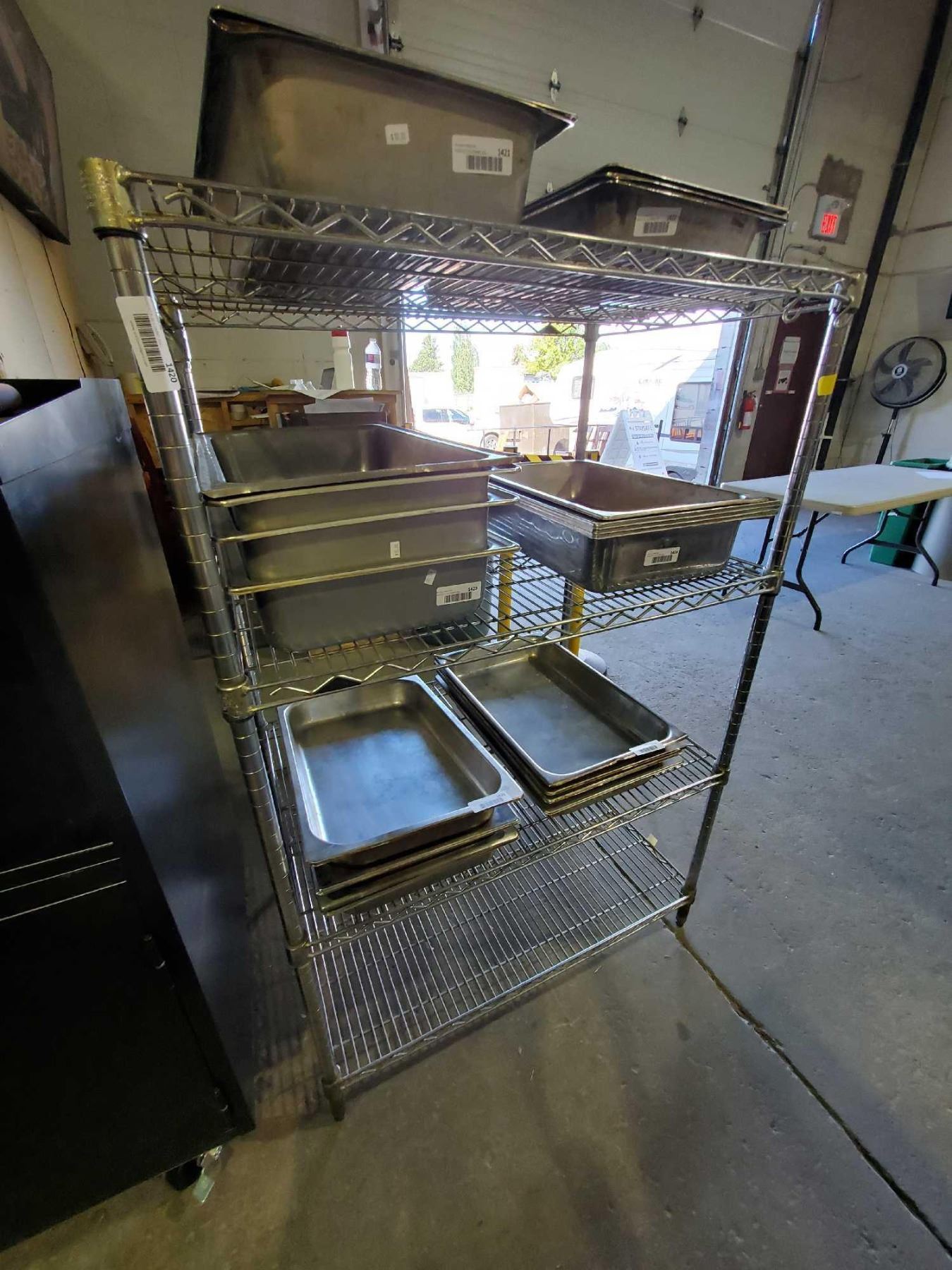 Chrome 4 Shelf Metro Rack