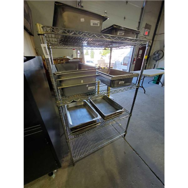 Chrome 4 Shelf Metro Rack