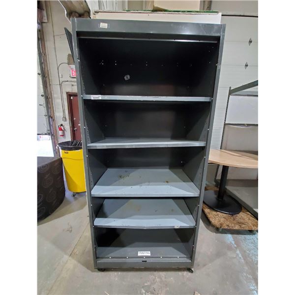 Rolling Tall Metal Shelving unit