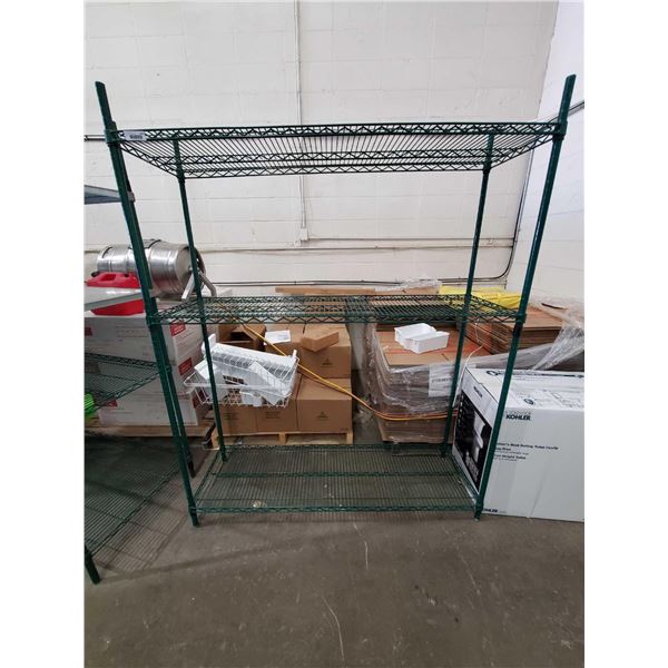 Green 3 Shelf Metro Rack