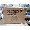 Image 2 : NEW in Box - Semi Automatic Stainless Steel 10 inch Meat Slicer