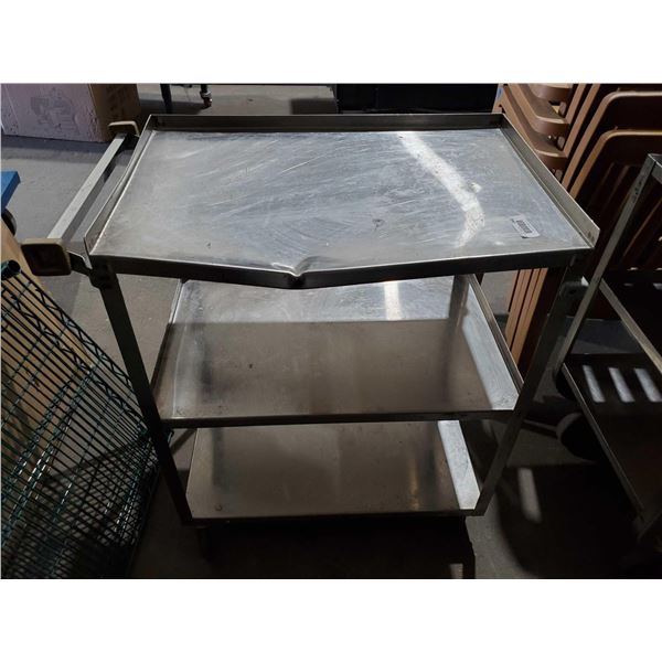 Rolling Stainless Steel Bus Cart