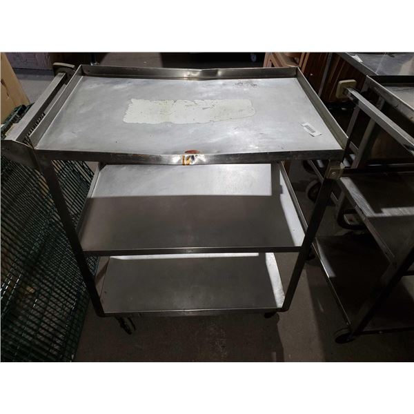 Rolling Stainless Steel Bus Cart