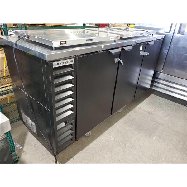 Beverage Air Model BB78hc Triple Door Stainless Steel Top Back bar Cooler