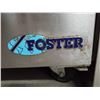 Image 4 : Foster 48 inch double door stainless steel refrigerated sandwich/pizza prep counter on wheels