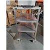 Image 2 : Rolling Stainless Steel 4 Shelf Bus Cart