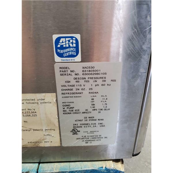 Cornelius Model XAC530 Xtreme ice maker