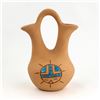 Image 3 : NATIVE AMERICAN WEDDING VASE POTTERY SIGNED